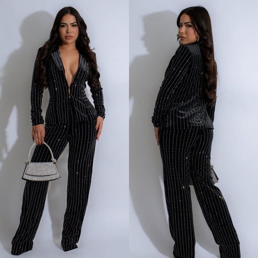 Reina Pants Suit: Glamour, Sophistication, and Modern Elegance