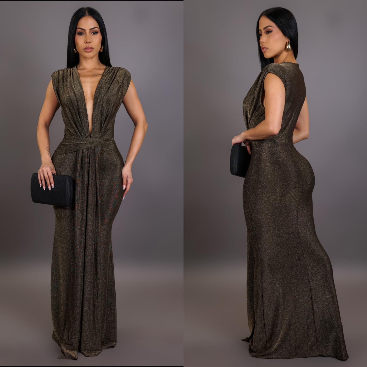 Rosalie Metallic Dress